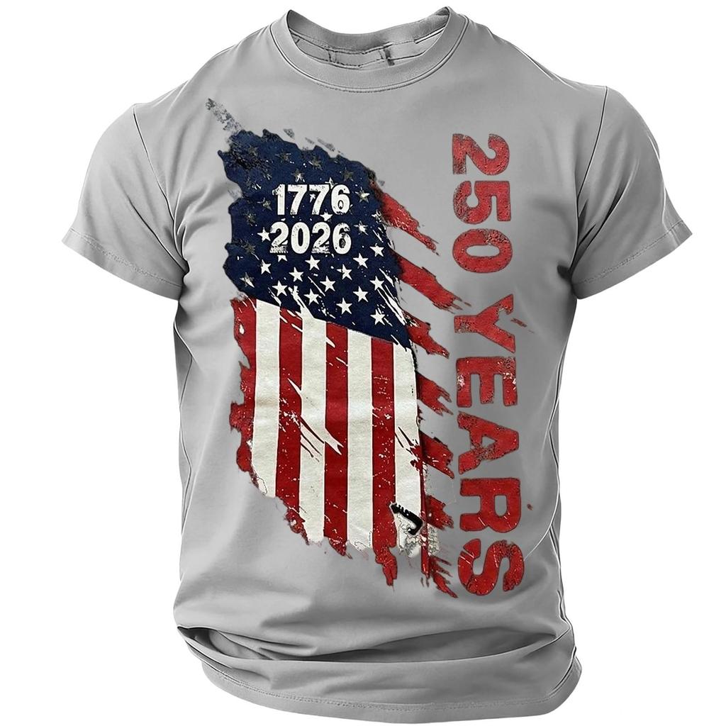 Men's Casual Round Neck Lightweight Breathable Short-Sleeve Top