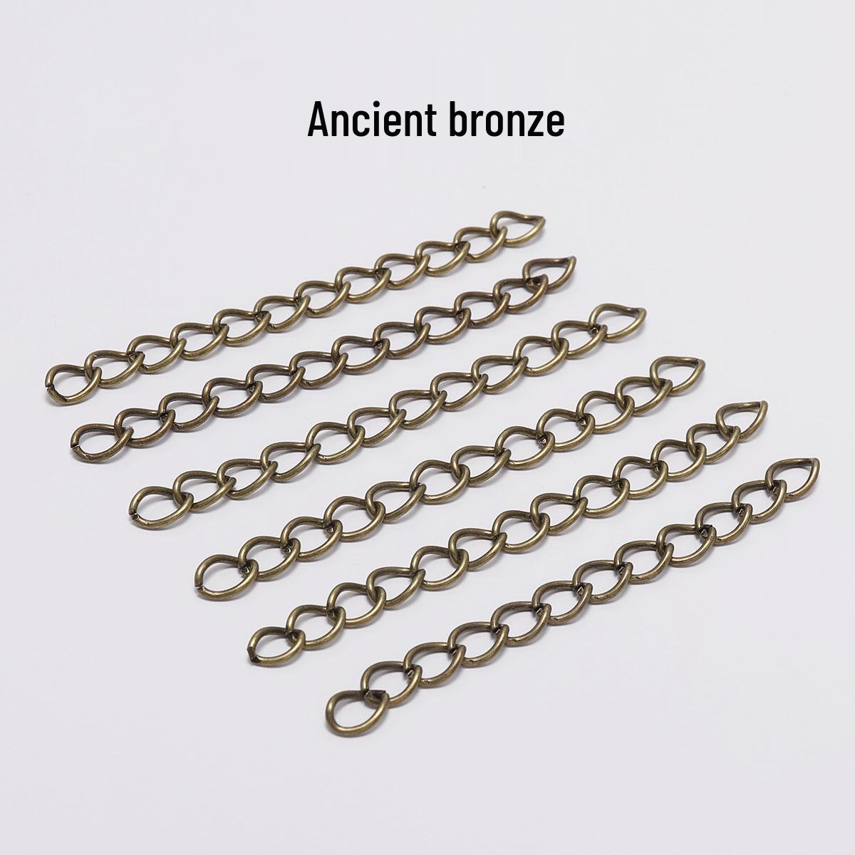 

Adjustable Extension Chains for Necklaces, Bracelets, Earrings - DIY Jewelry Accessories 5cm Length - 100 pieces/pack - 46g