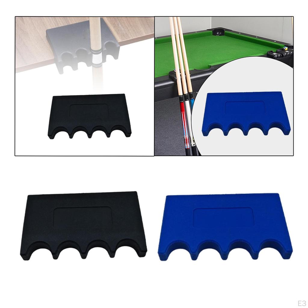 4 Slot Pool Cue Holder for Table Rack Billiard Stick Stand Family Recreation Room