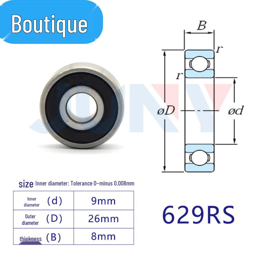 High-Speed Miniature Bearings 623-629 for Toys and Motors (ZZ/RS)