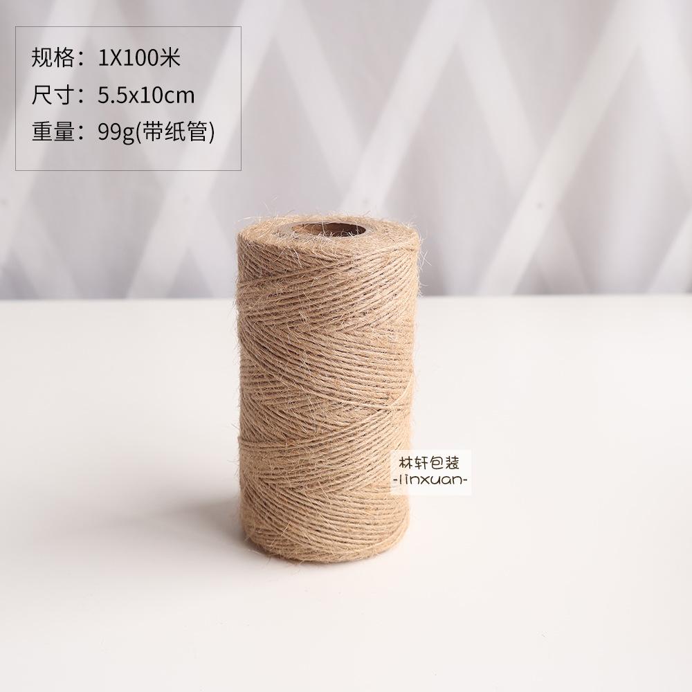 Hemp Rope Decoration Diy Production Retro Style Woven Jute Thread Binding Material Decoration Wear-Resistant Handmade Rope