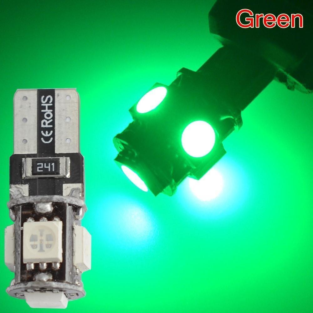 Canbus Weiß Blau Rot Gelb Grün T10 5smd 5050 Led Auto Licht W5w 194 241 Fehler Glühbirnen