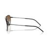 RAYBAN Metal Square Sunglasses Unisex Couple Style Reverse-143586-002/CB