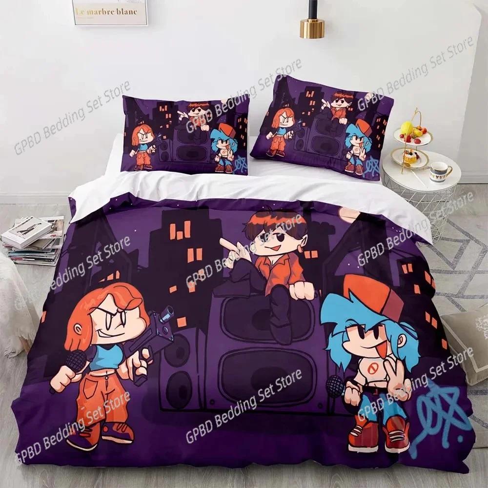 

Comforter Game Friday Night Funkin Bedding Set For Bedroom Soft Modern S Comefortable Kids And Comforter (quilt)-EU Single(135*200cm)3pcs