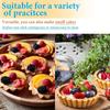 10pcs, Stainless Steel Egg Tart Molds (3.8''), Large Tart Molds, Pie Molds, Non-Stick Cake Baking Pans, Baking Tools,, Home Kitchen Items