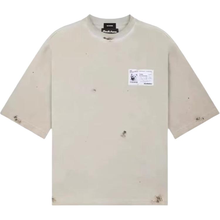 WE11DONE Minimalist Casual Comfortable Round Neck Short Sleeve T-Shirt Men tops WD-TT1-25-912-U-BG