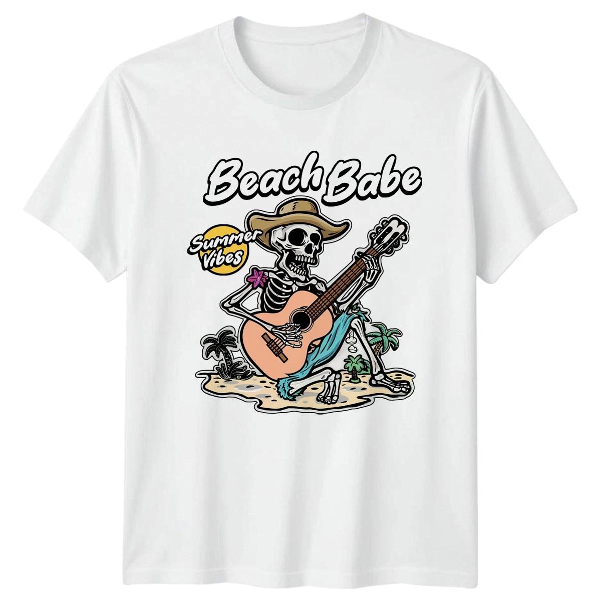 Beach Babe Summer Vibes Womens T-Shirt Beach Lifestyle Birthday Gift For Her M