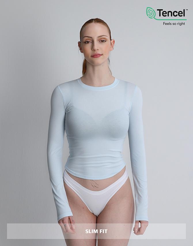 Rvd Modal Slim Fit Long Sleeve (Sky Blue) L