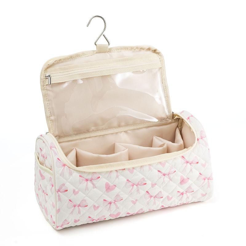 

Hangable Storage Bags Portable travel storage With Hanging Hook Quilted Travel Case For Airwrap Cotton Hair Tools Travel Bag
