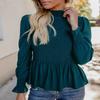 Fashion Women Summer Loose Casual Long Sleeves Lace T Shirt Blouse Tops For Effortless Style