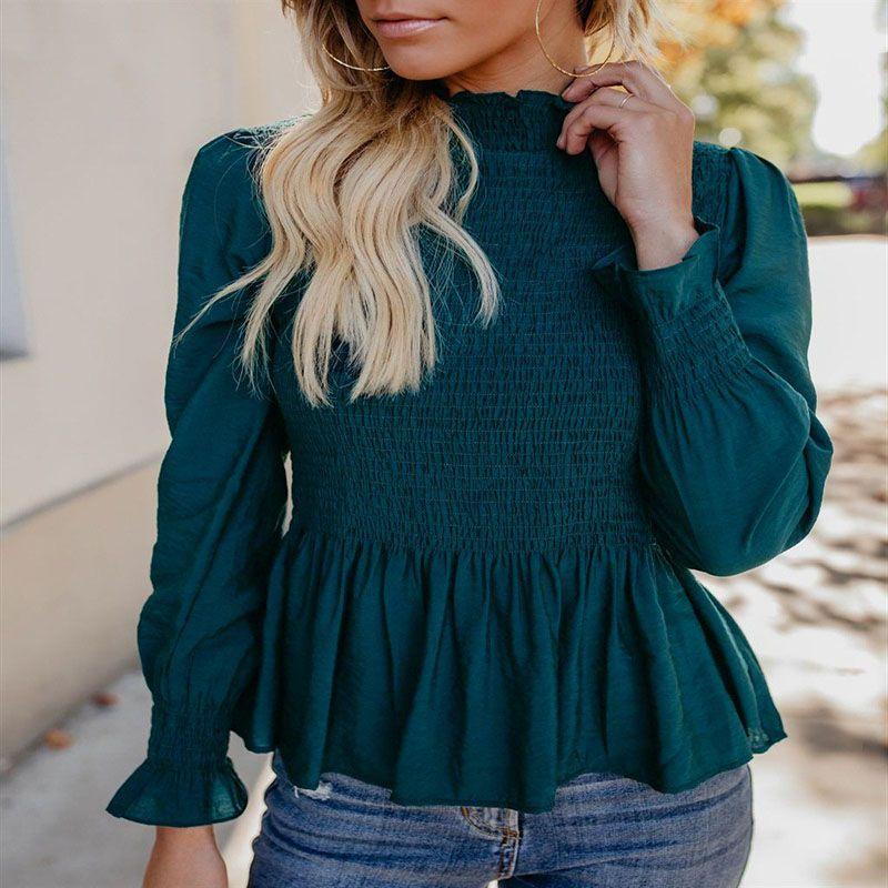 Fashion Women Summer Loose Casual Long Sleeves Lace T Shirt Blouse Tops For Effortless Style