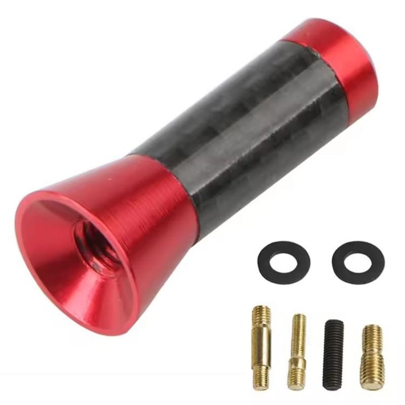 Antenne Mât Court Stubby Métallique à Vis Noire Neuve 3,5 cm Style Voiture Antenne de Toit Signal Amélioré Accessoires de Voiture