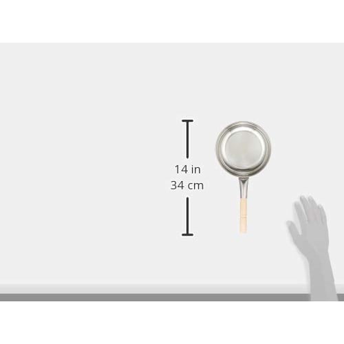 Endo Shoji Commercial Oyako Nabe (Pot for Cooking), Horizontal Pattern, 16.5cm (Inner Diameter), Triple-Layer Steel Body, Beechwood Handle, Made in Ja