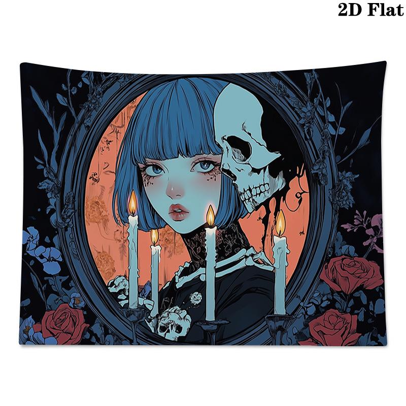 Dark anime style Pattern Home Decor Tapestry, Wall Hanging, Decorative RV Wall Cloth.XGT0914235