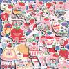 Strawberry Rabbit Stickers Set: 40 Cute, Waterproof, Korean-Style DIY Berry Designs