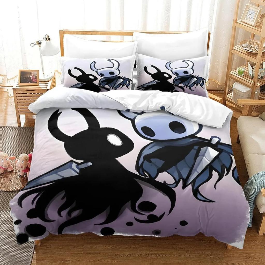 3D Duvet Cover Pillowcase Game Hollow Knight Bedding Set Adult Boy Girl Bedroom Decoration Children Gift Single Double Size