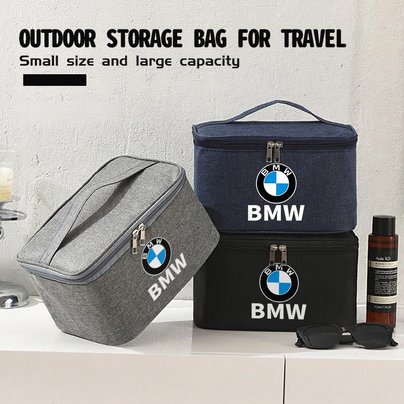 NTSM5 Car Travel Cosmetic Bag Waterproof Foldable Storage Bags For BMW M 1 3 4 5 6 7 Series M3 M6 F01 F02E34 E36 E70 F10 X6 X1