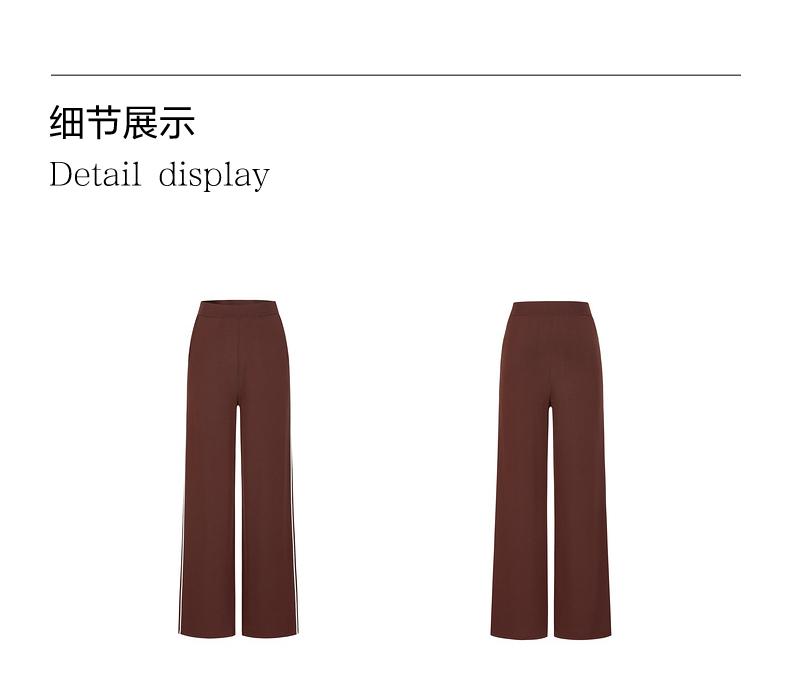 JZ Jiuzi Women's Summer Collection Simple and Comfortable Glutinous Rice Set Pants