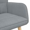 2 Seater Sofa Light Grey 115 x 61 x 87 cm Fabric