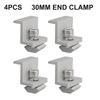 Solar End Clamp Bracket Clamp Mounting Bracket Silver Z Style Aluminum End Home Improvement Solar Support Adjustable