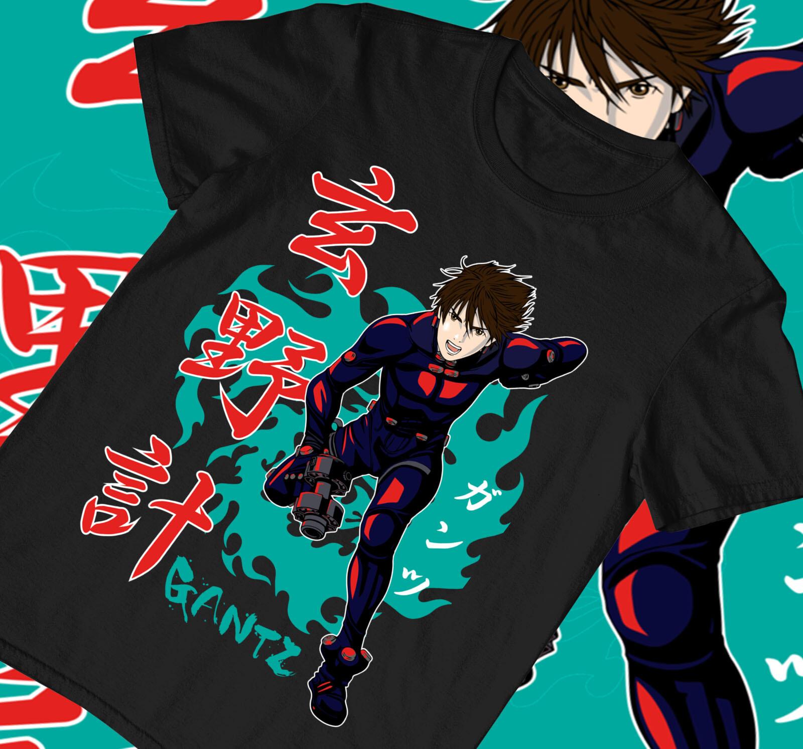 

kei,kurono,gantz,anime,reika,kato,masaru,alien,team tokyo, New T-Shirt Mens Womens Tees Top 4XL