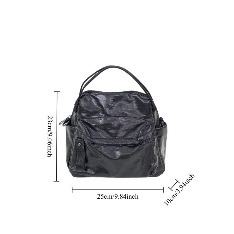 Y2K Street Personality Babes Handbag Multi-Pocket Zipper Retro Shoulder Messenger Bag