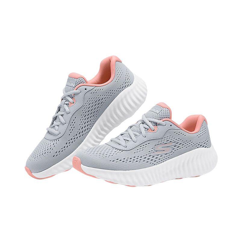 Skechers Go Run Now Soft Comfortable Mesh Cushioning Rebound Low Top Casual Running Shoes Women Sneaker Light-Gray 129365-LTGY