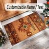 American Patriotic Theme Crystal Velvet Rug Personalized Custom Name Text Soft Floor Mat Home Decor