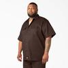Dickies Work Shirt Short Sleeve Dark Braun 1574 M