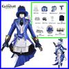 Game Genshin Impact Cosplay Costumes Fontaine Furina Focalors COS Hat Wig Shorts Uniform Carnival Christmas Party Women's Suits