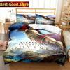 Fashion Game A-Assassins Creed Bedding Set Printed Bed Set With Pillowcase Duvet Cover Soft Single Double Queen Super King Size