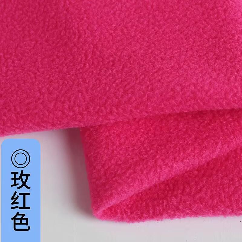 Polarfleece Tykt Stoff Kort Plysj Korallfleece Dukkestoff DIY Håndlaget Søm Høst Vinter Kåpe Klær Sjal Fôrstoff