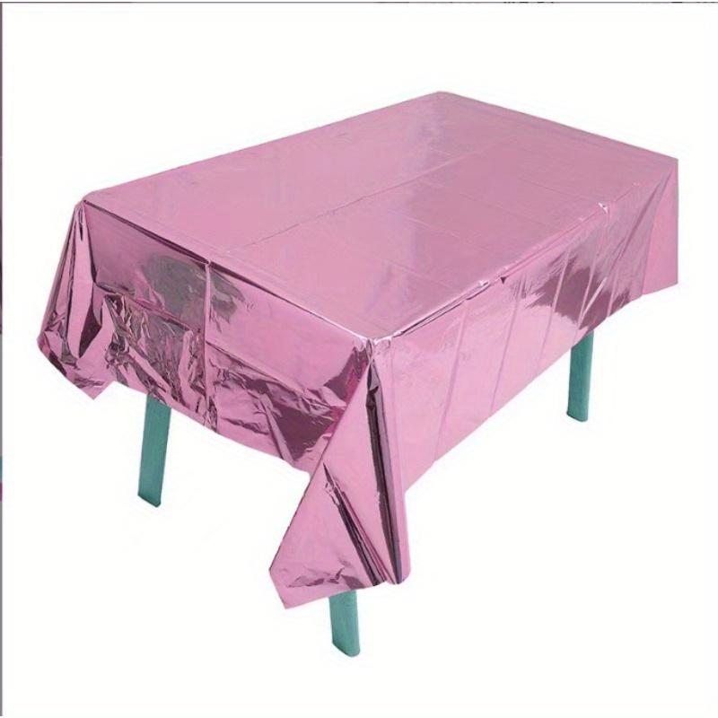 1PC Aluminum Film Birthday Party Tablecloth Disposable Waterproof Scene Props Layout Supplies Tablecloth