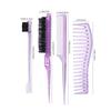 Hair Styling Comb Hair Brush Set, Teasing Edge Brush Rat Tail Comb For Curly/Straight/Wet/Dry/Long/Short Hair