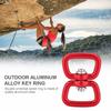 Outdoor Aluminum Alloy Key   Connection     Buckle Adapter Black