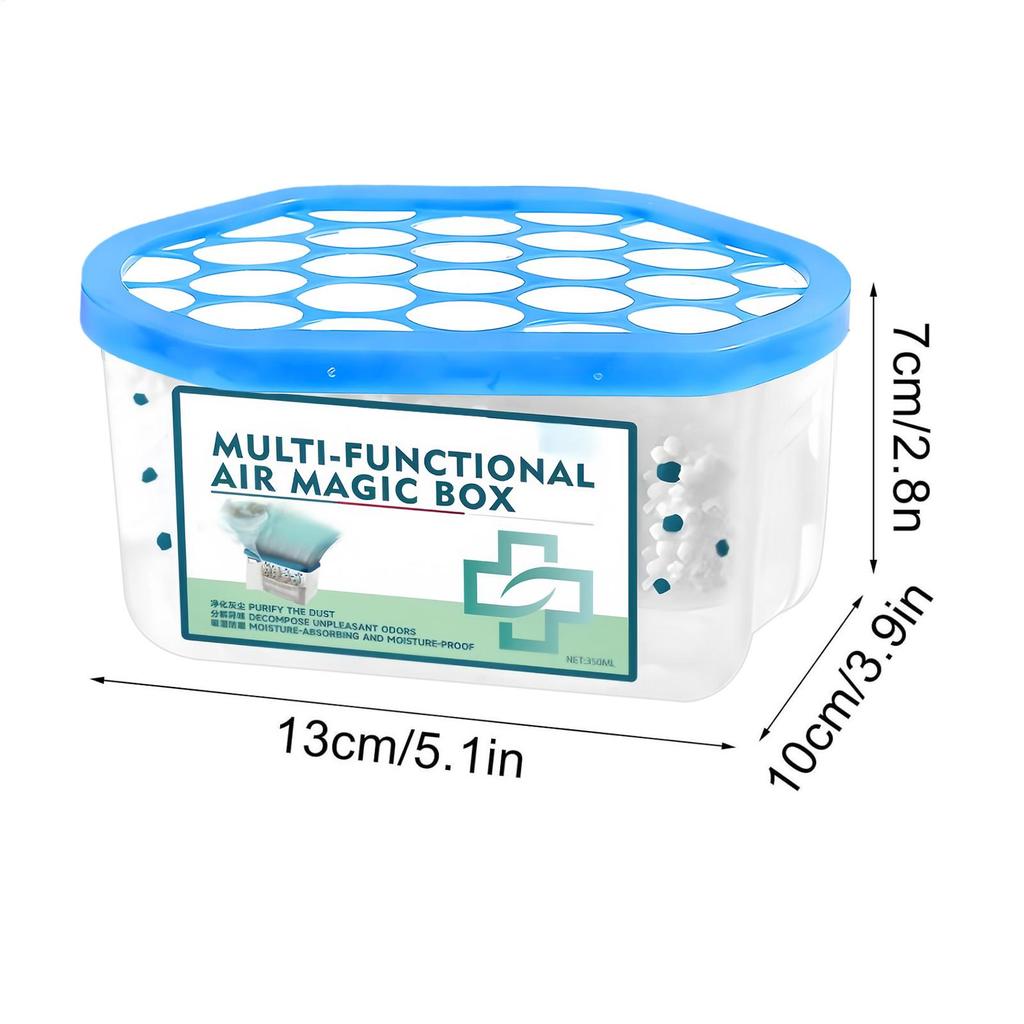 Plant-B ased Air Purifier Box 350ml, Non-Electric Automatic Dust Removal & Odor Eliminator, Long-Lasting Freshener For Home Car