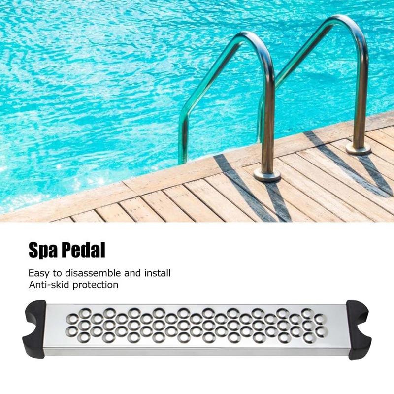 Gradino di Ricambio per Scala da Piscina Acciaio Inossidabile Gradino Rung per Scala da Piscina Gradino Antiscivolo Parti per Uso Esterno Accessorio Pedale