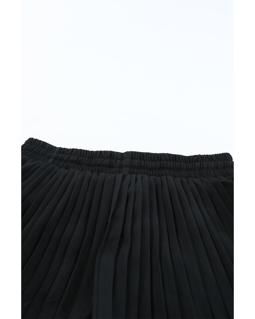 Azura Exchange Pleated Drawstring Waist Shorts