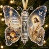 Weihnachts-Acryl-Schmetterlingsmuster Geldhalter-Röhre Hängende Ornamente Schneemann Rentier Weihnachten Dekor Geschenk