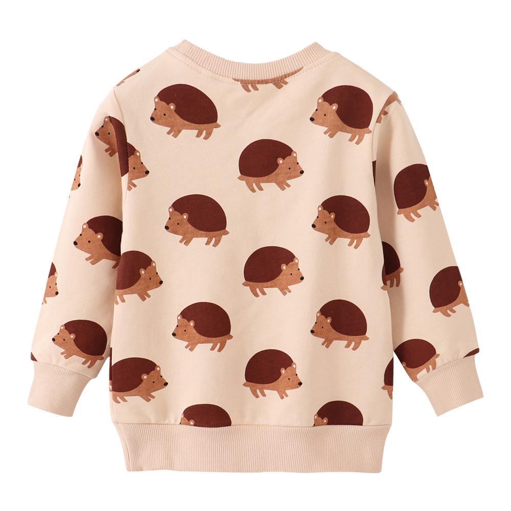Boys' Cartoon Long Sleeve Knitted Cotton Sweatshirt - New Autumn European & American Style Children's Clothing