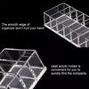 Clear Makeup Organizer 8 Compartments Cosmetic Display Holder Cosmetic Storage Box  Vanity