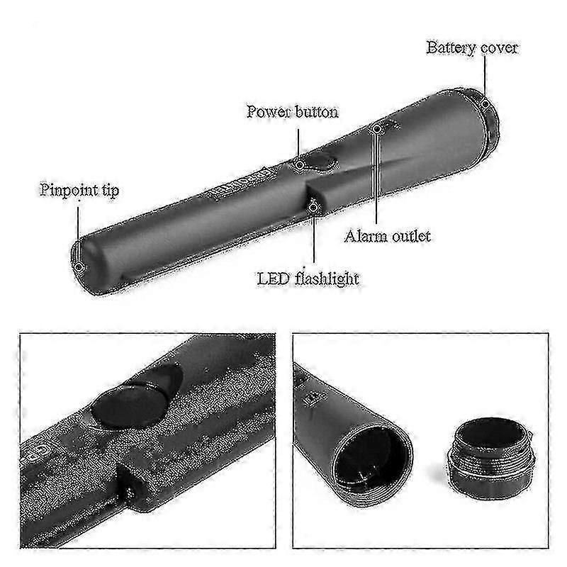 Handheld Metal Detector 360 Side Detection with LED Pinpoint Metal Finder Scanner
