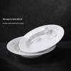 Jingdezhen Ceramic 8-inch Deep Dinner Plates Set of 6