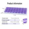 New Hot Premuim Portable 31 Day Monthly Pill Organizer Storage Case Box Holder for Daily Medicine Vitamin Fish Oils Supplement