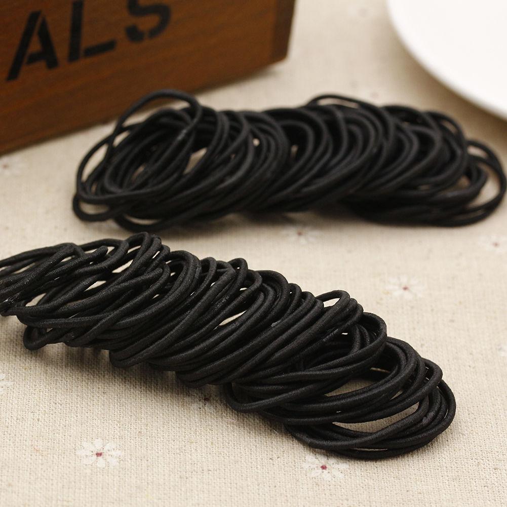 Hair Bands Scrunchie Solid Color Elastic Rubber Band Hair Band Tie Headband Hair Accessories for Ponytail Hairbands
