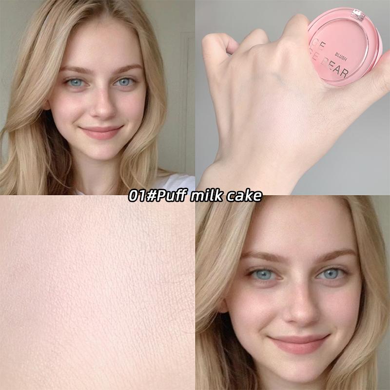 Gege Bear Powder Blush Matte Face Tender Makeup Girl Pink Natural Blush с длительным контролем кожного сала