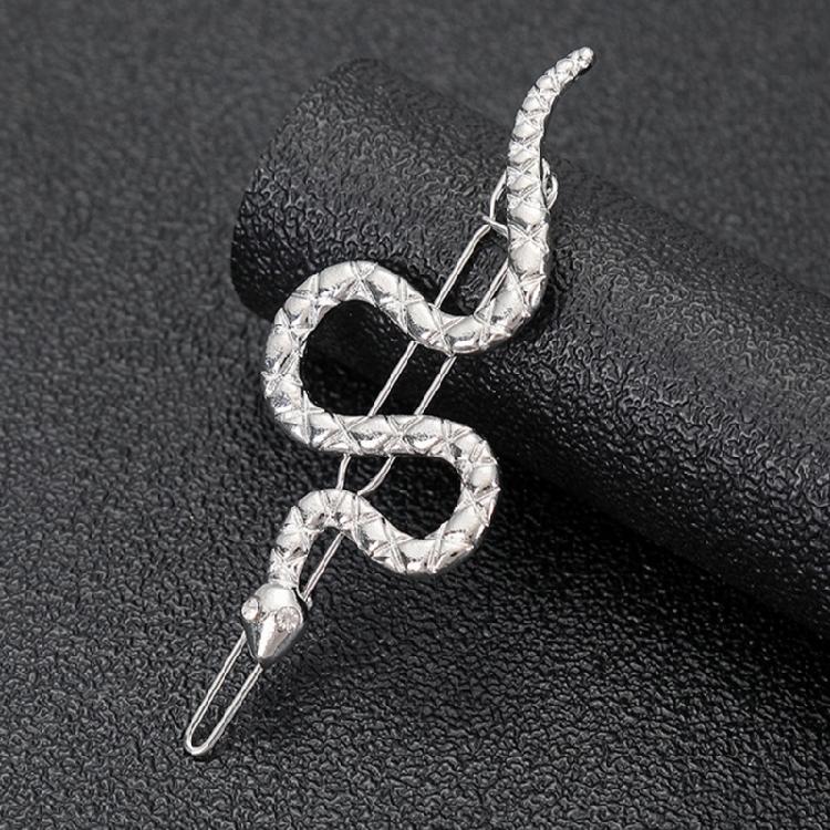 Stylish Gold Snake Hair Clip With Eye Catching Rhinestones Hair Accesories Hairpieces For Adding Elegance To Any Outfit