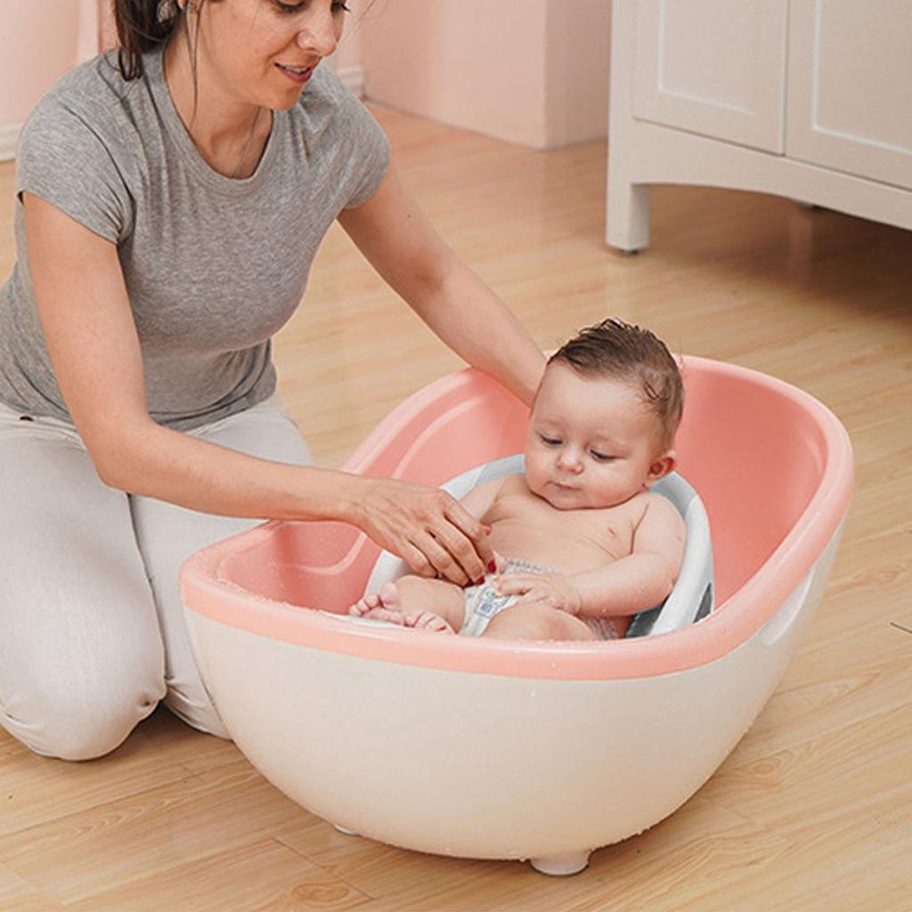 Baby Bath Support Bath Tub Lying Support Slipless Shower Net Lying Bathing Mat for Newborn Infant
