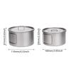 Convenient Outdoor Bowls Light weight Portables Tablware Handle Cookware Outdoor Dining Gears