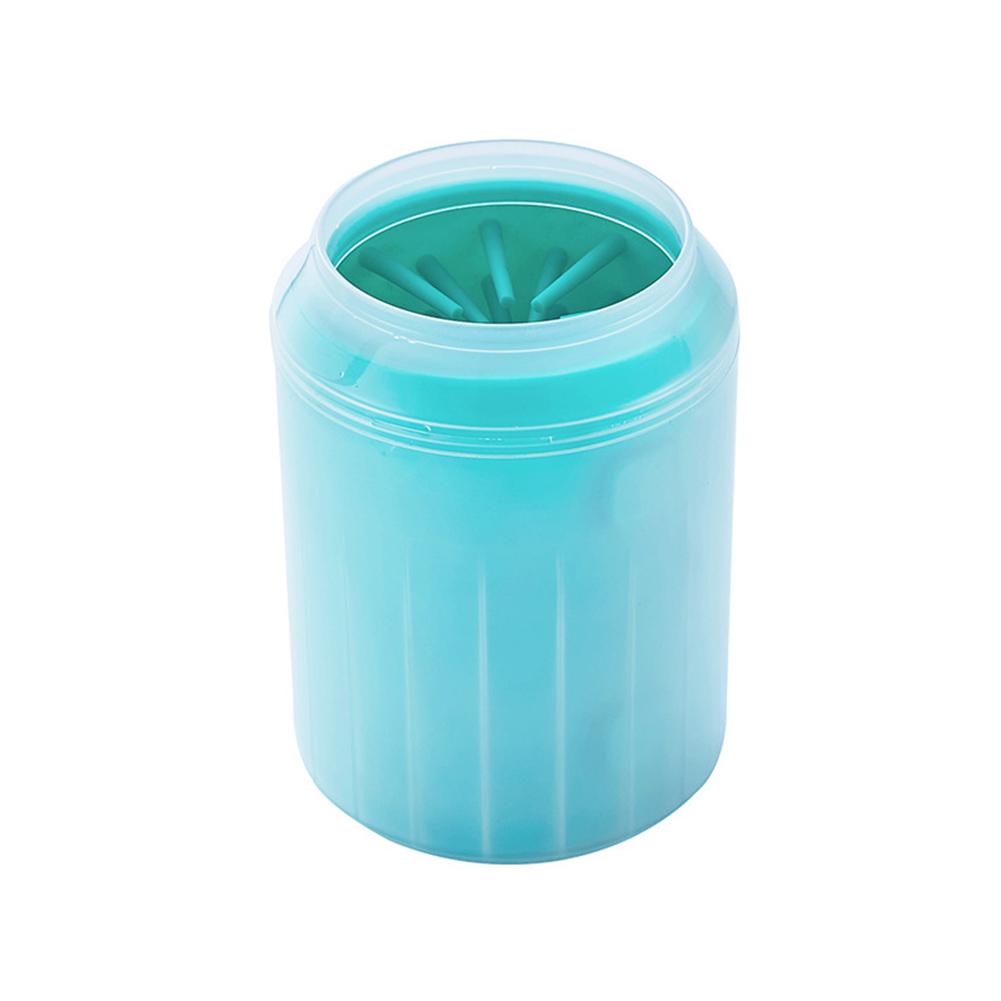 

PUPPY TOWN Портативная силиконовая щетка для мытья лап кошек и собак, чашка для чистки ног домашних животных, очиститель S зелёный